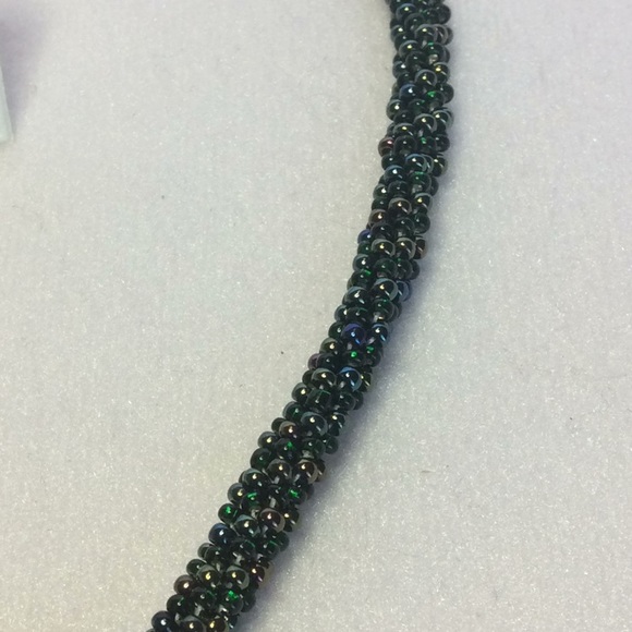 FINAL SALE PRICE Green Jewelry Set with Brown & Black AB Accents - Picture 2 of 5